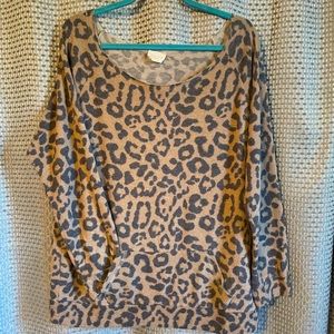 143 Story Leopard Tunic Sweater